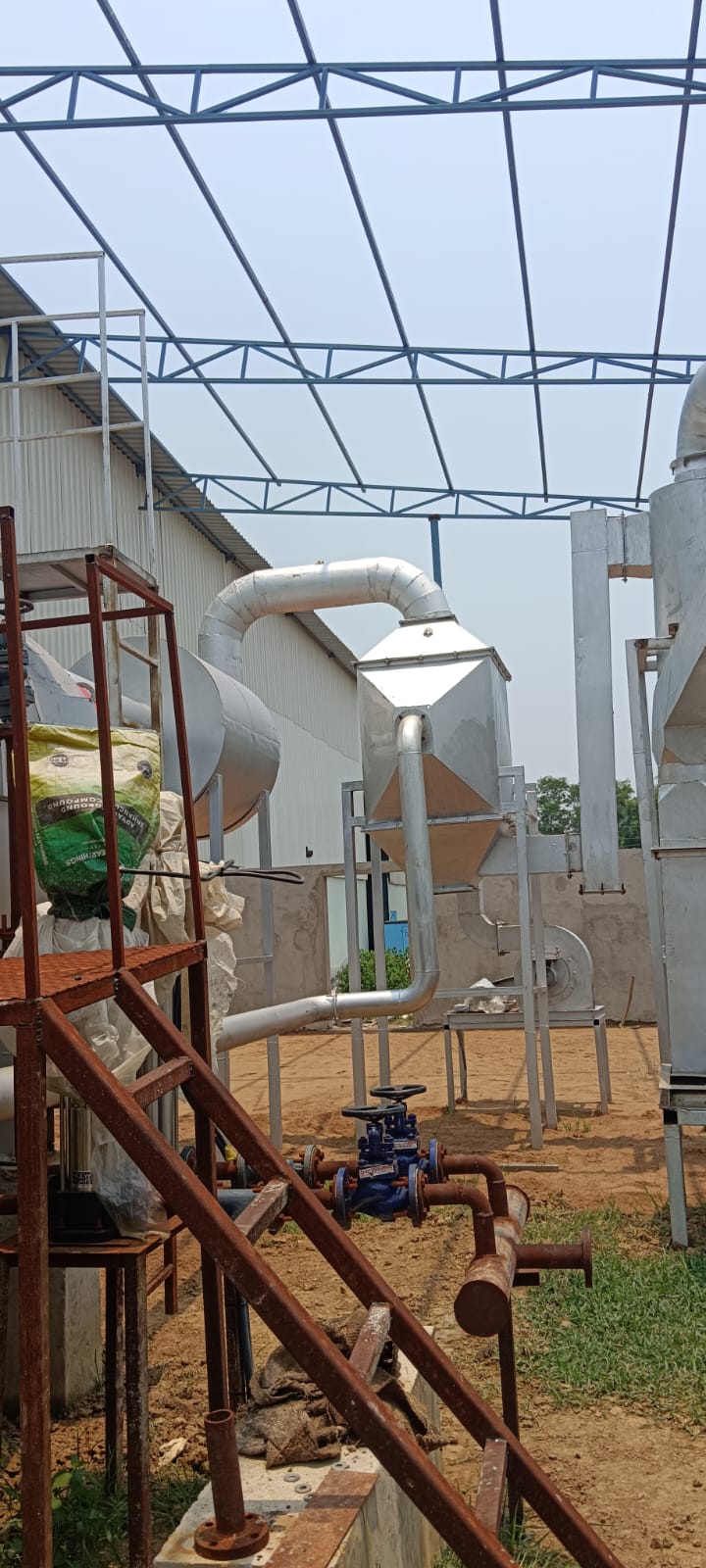 Installed industrial boiler at JSF Boilers project site